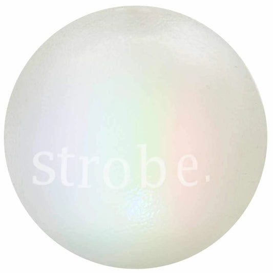 Strobe Ball Light Up Dog Toy - White